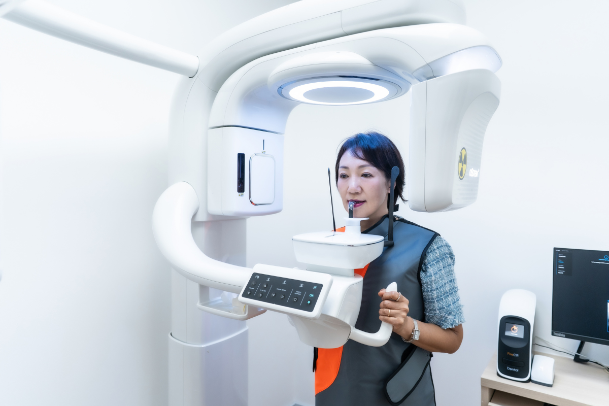 CBCT scan taken to plan dental implant placement in Singapore